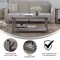 Flash Furniture Gray Wash Coffee Table with Black Metal Accents ZG-037-GY-GG - alternate 6